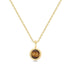 Gold Tiger Eye Pendant Necklace